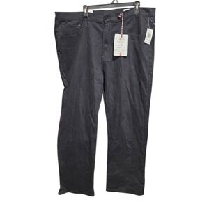 IZOD Mens Relaxed Fit Comfort Pants Black Straight‎ Leg 42x30 NWT